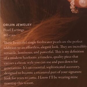 Freshwater Pearl Earrings- Jilly Box Spring 2026